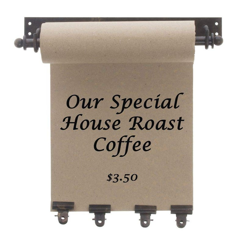 Kalalou NDE1122 Transitional Hanging Note Roll with 4 Clips in Bronze/Dark Finish, 11.00 inches - Image 2